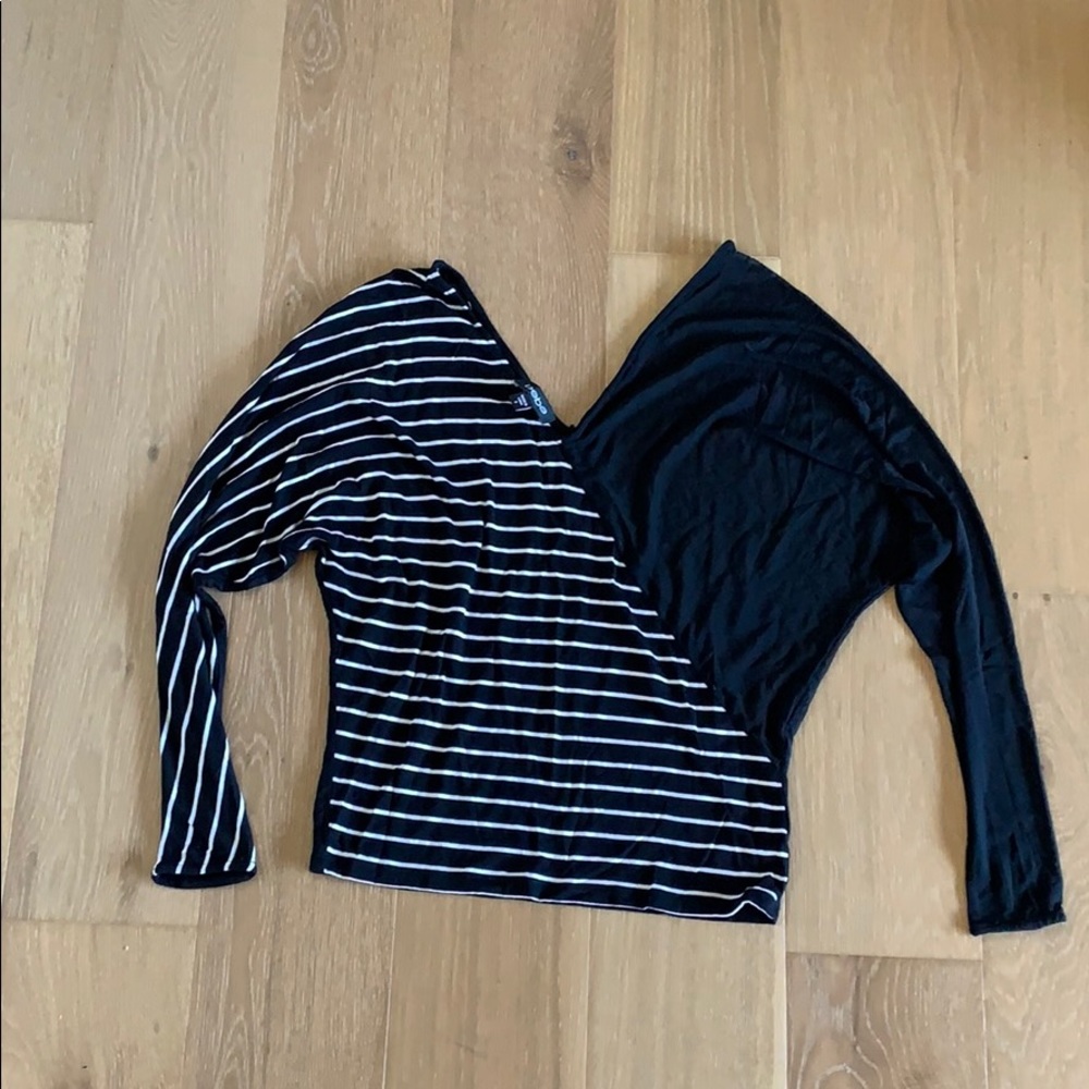 Bebe striped and mesh tunic - size small